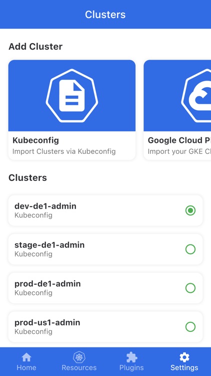 kubenav - Kubernetes Dashboard