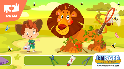 Safari vet care games for kids Screenshot