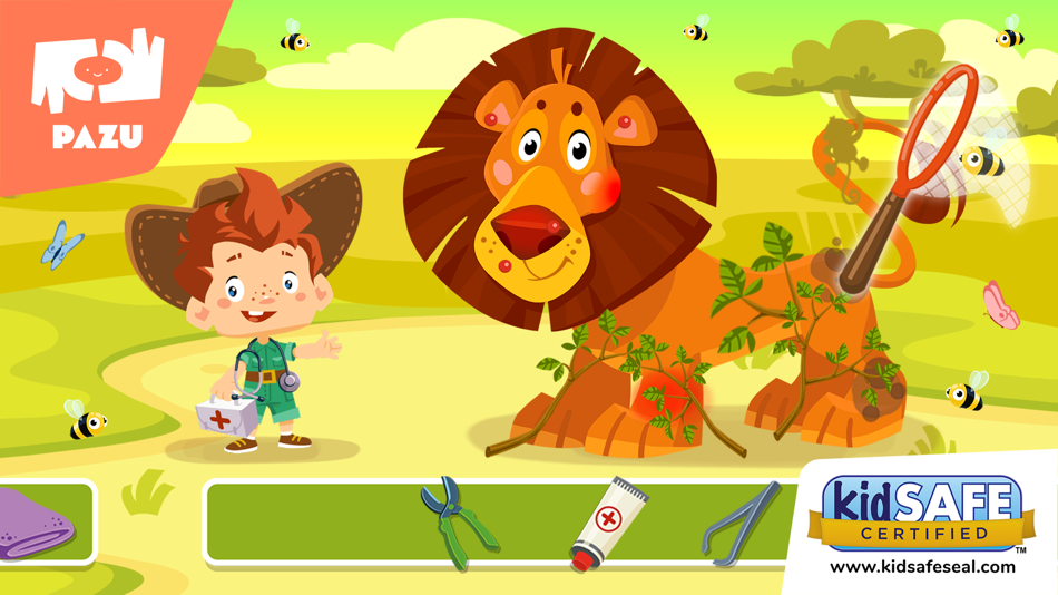 #1. Safari vet care games for kids (iOS) Ved: Pazu Games Ltd