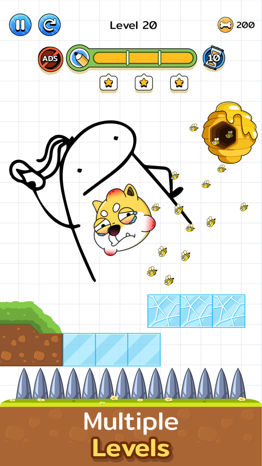 #4. Save the Dog: Draw Line DOP (iOS) 由: LeoGame Co., Ltd