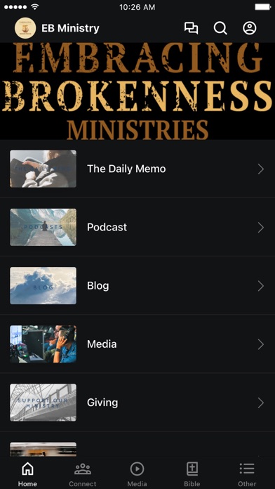 Embracing Brokenness Ministry Screenshot
