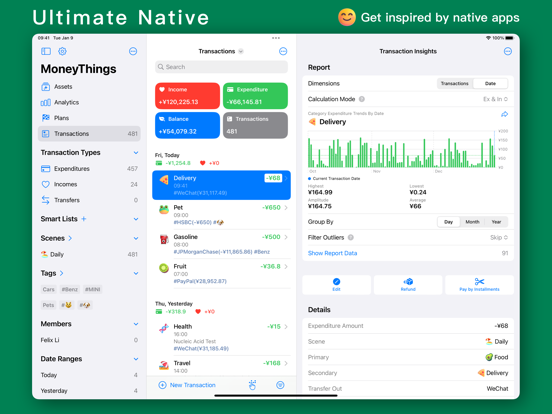 Screenshot #4 pour MoneyThings - Finance Tracker