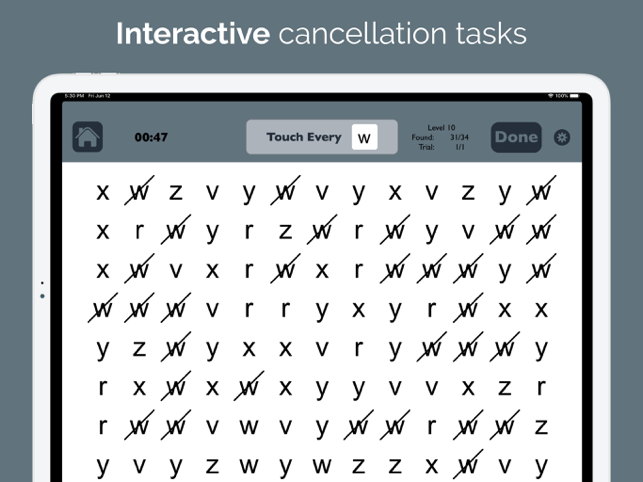 Visual Attention Therapy Screenshot