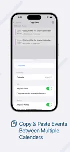 Calendar Copy - Event Transfer screenshot #3 for iPhone