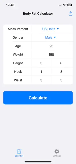 Game screenshot Body Fat Percentage mod apk