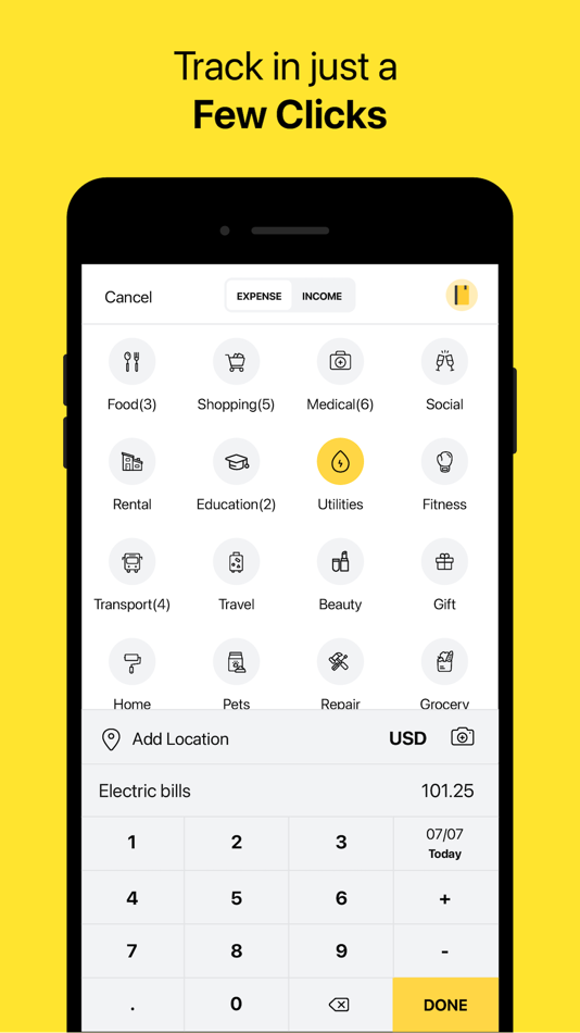 #2. Money Ledgers: Expense Tracker (iOS) By: Teck Wei Khoo