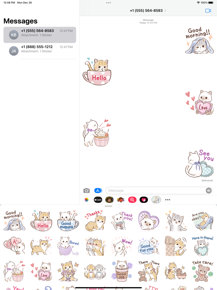 Daily Girly Cats Sticker