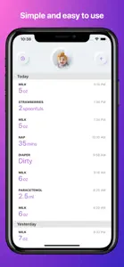 Milk Minder screenshot #1 for iPhone