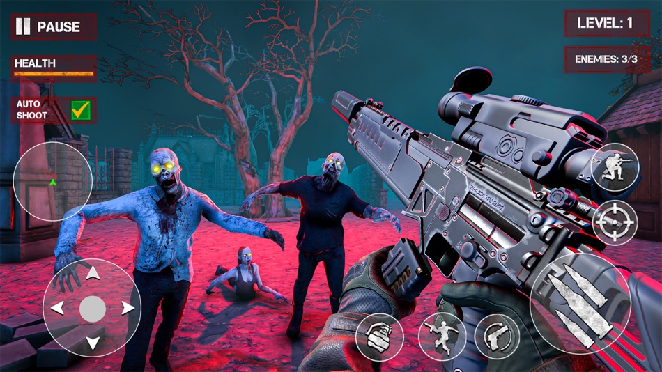 Zombie Graveyard Gun Shooting - 1.2 - (iOS)