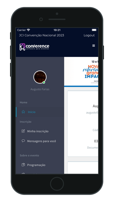 Convenção Nacional 2023 Screenshot
