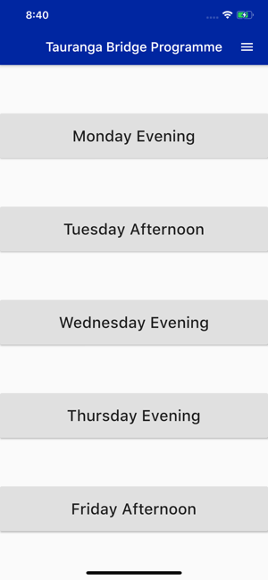Tauranga Bridge Club Programme(圖1)-速報App