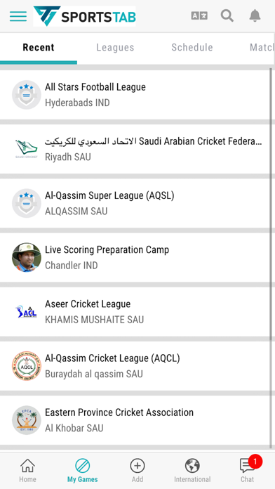 SportsTab Screenshot