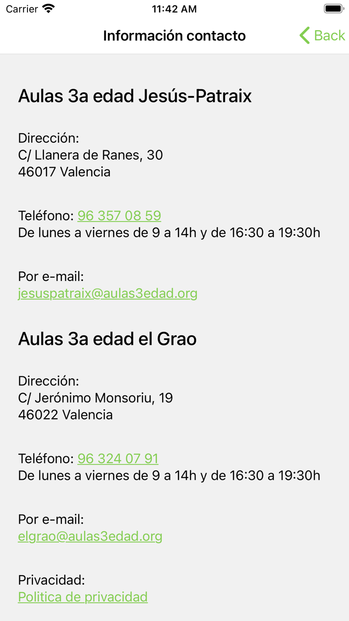 Aulas 3ª edad Valencia