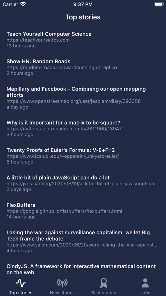 #1. HN Reader - YC Reader (iOS) 由: Truong Luu