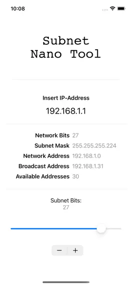 Game screenshot Subnet Nano Tool apk