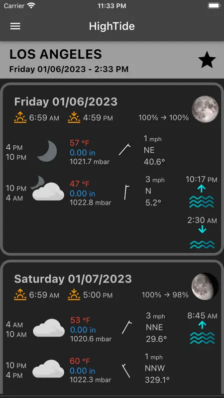 HighTide: tides & weather screenshot 2 of 8