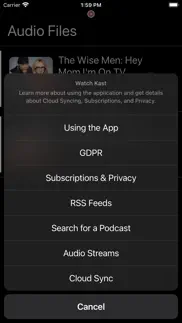 watch kast audio player iphone screenshot 2