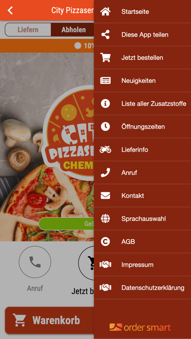 City Pizzaservice Chemnitz Screenshot