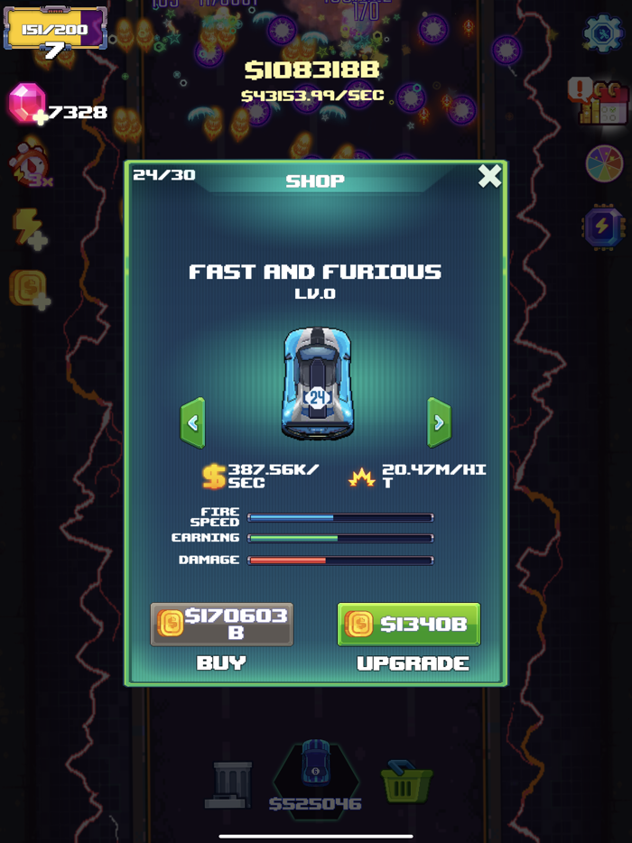 PixelCar Idle Defense