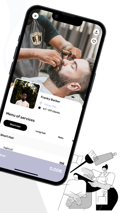 Takehair: book a hairdresser Screenshot