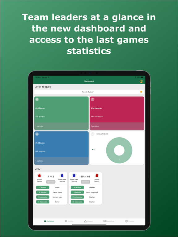 Basketball Stats Assistant iPad screenshot 8 - Sports app