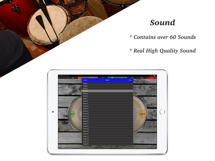 Bongos  - Drum Percussion Pad