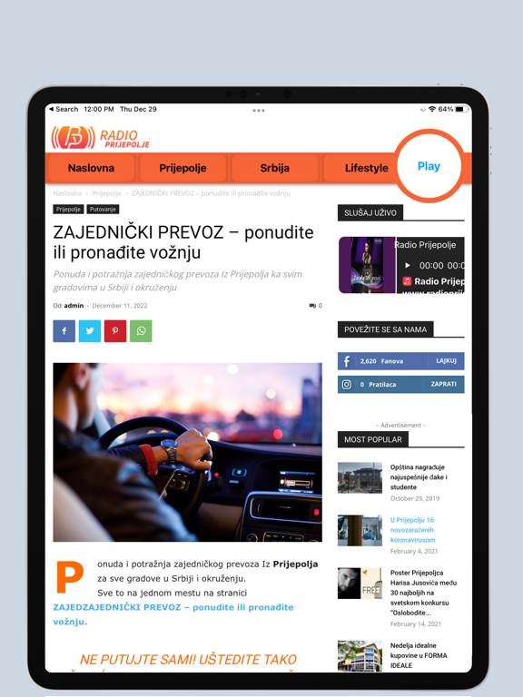 Screenshot #5 pour Radio Prijepolje