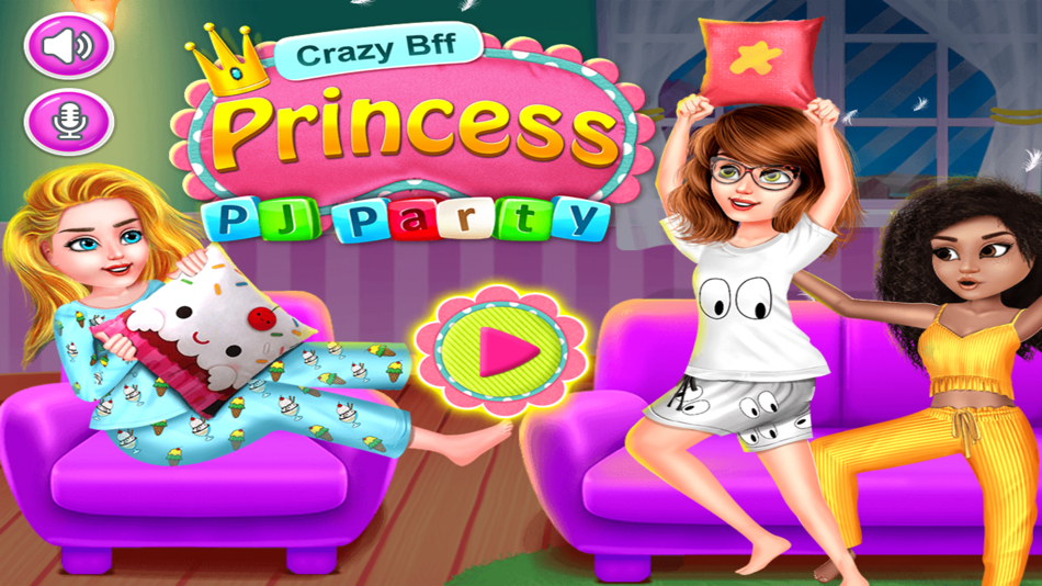 #5. Crazy BFF Princess PJ Party (iOS) بواسطة: Rasik Bosamia