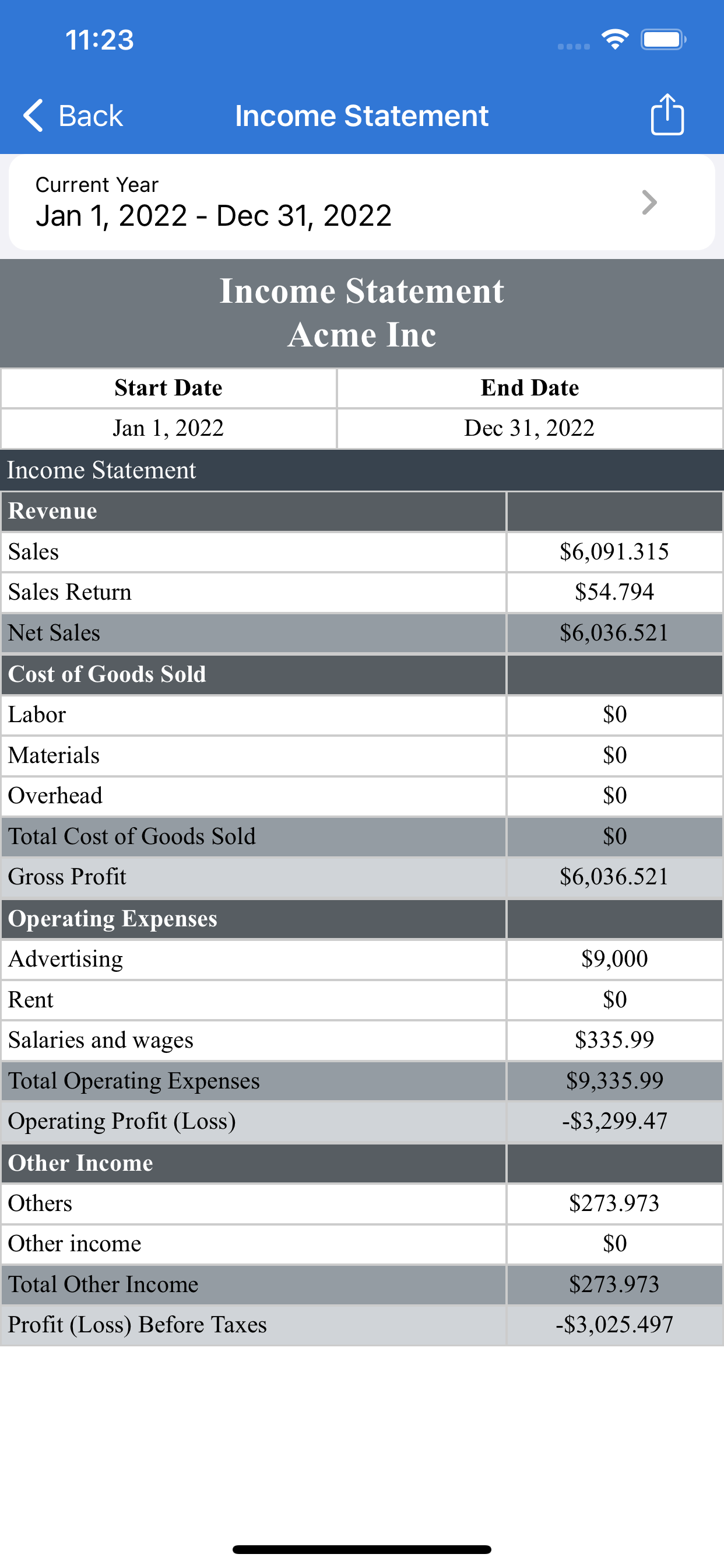 Bookkeeping App