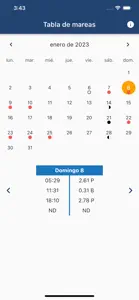 Tabla de mareas screenshot #1 for iPhone