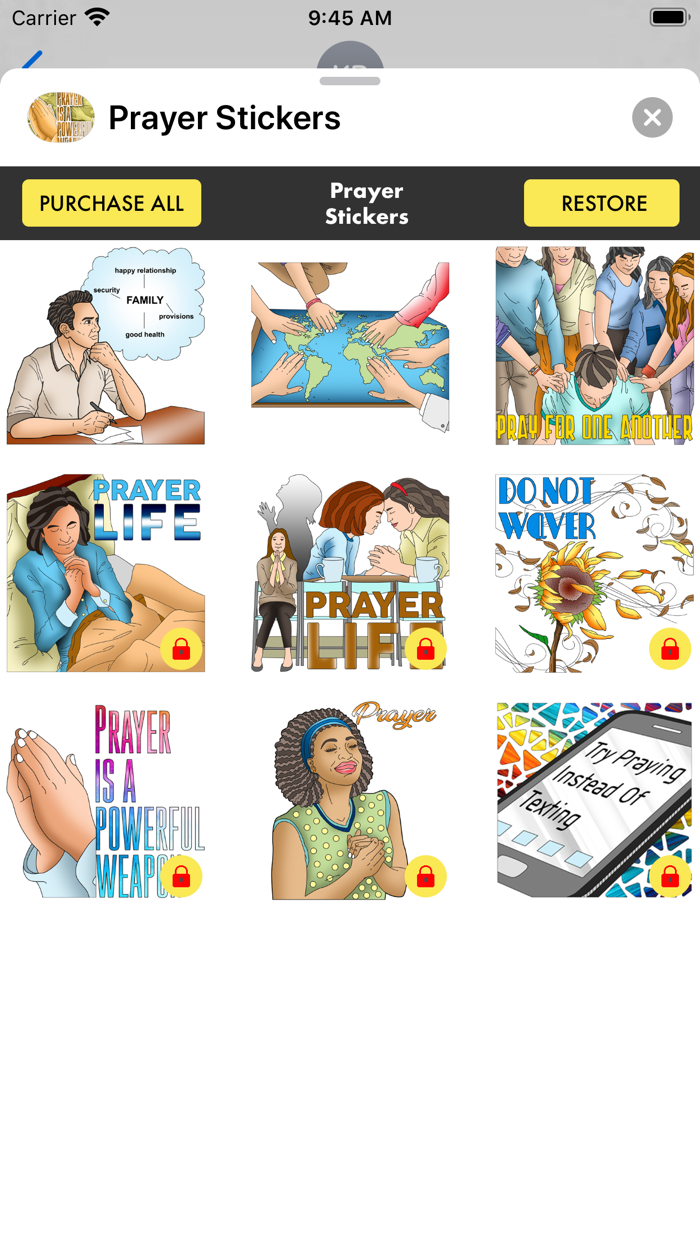 Prayer Stickers