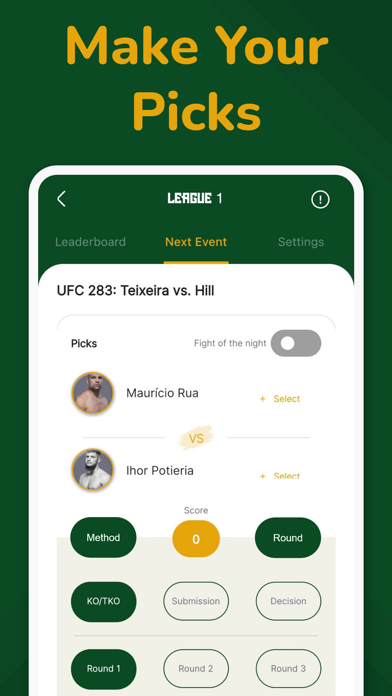 Fantasy Fight League Screenshot
