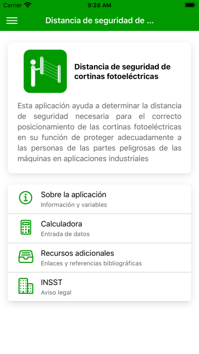 Cortinas Fotoeléctricas (DSCF) Screenshot
