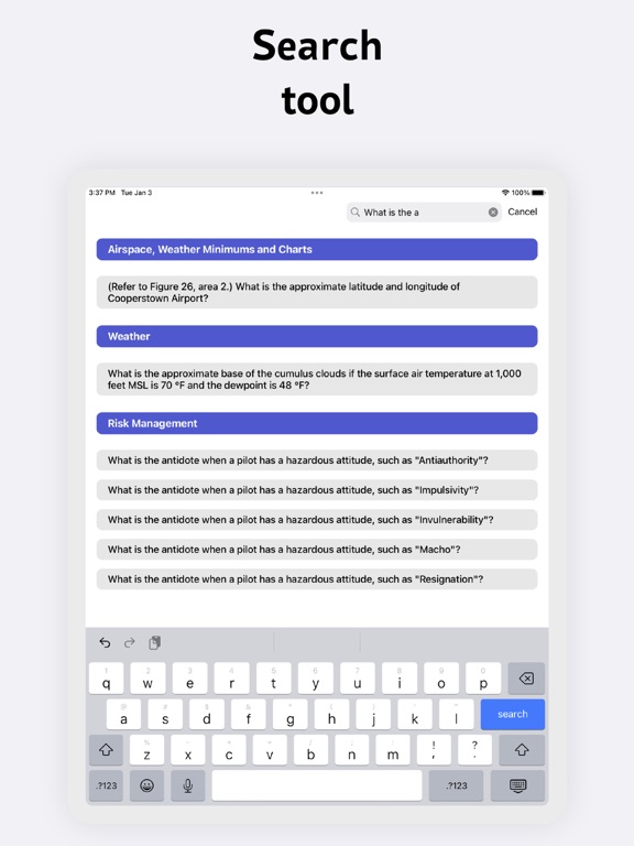 FAA Part 107 — practice test iPad screenshot 5 - Education app