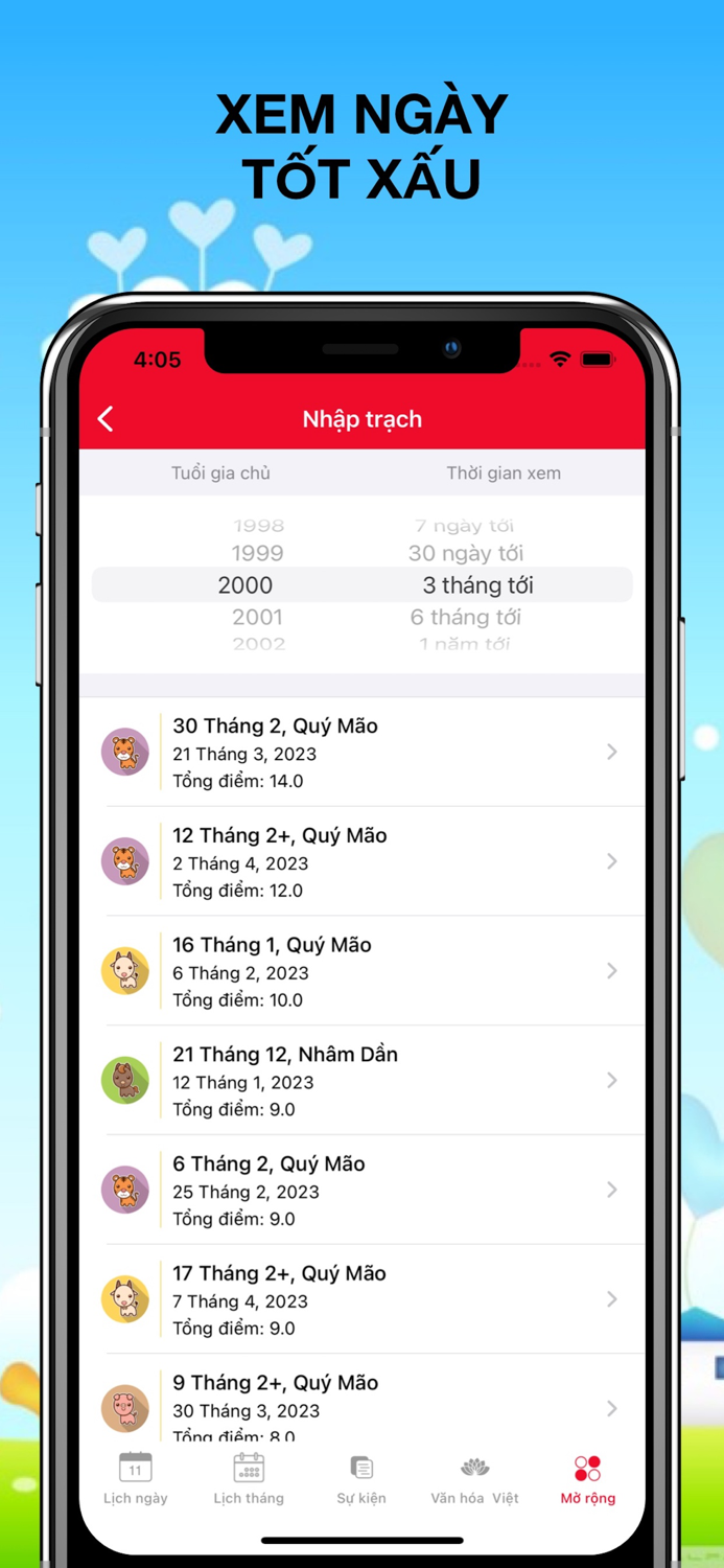 Lịch Vạn Niên 2024 - Lịch Việt