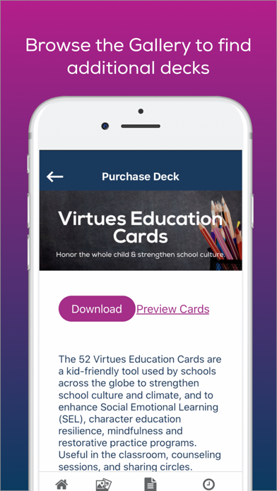Virtues Cards Screenshot