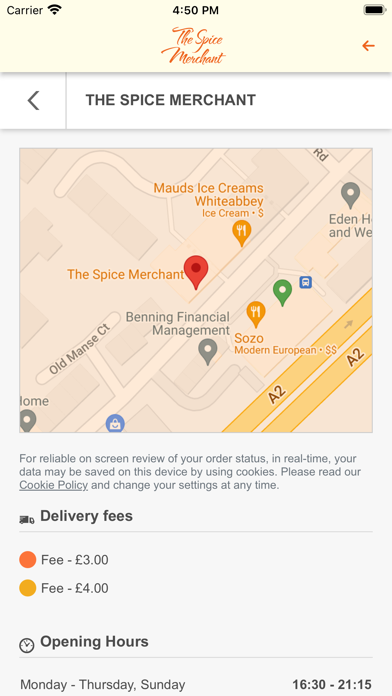 The Spice Merchant Indian Screenshot