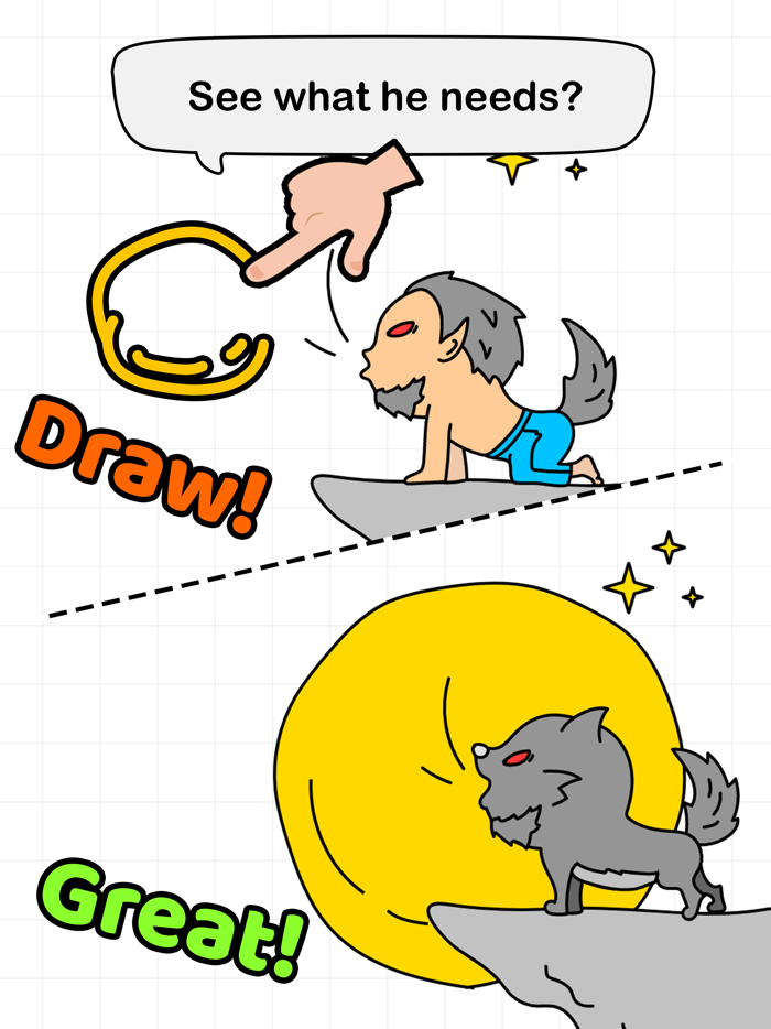 Brain Draw - Draw one part