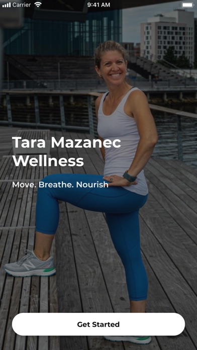 Tara Mazanec Wellness Screenshot