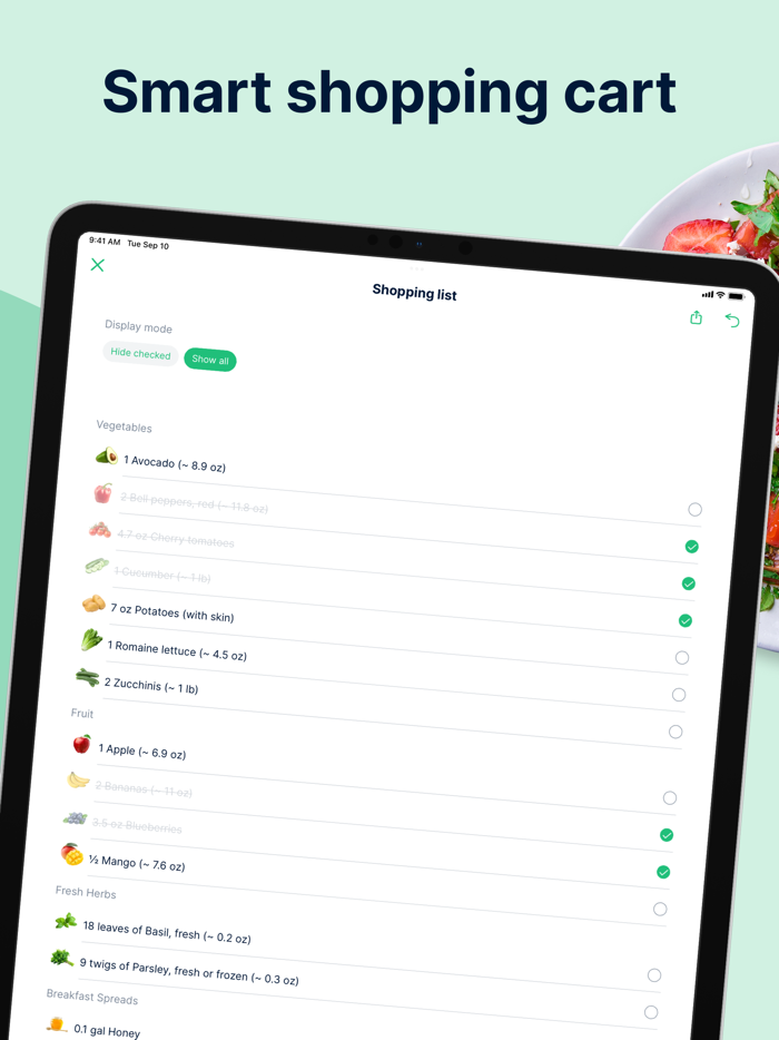 feastr Meal Plan and Recipes