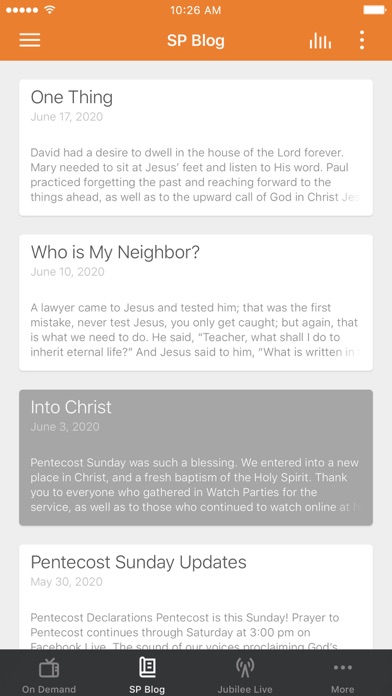 Jubilee Church Screenshot