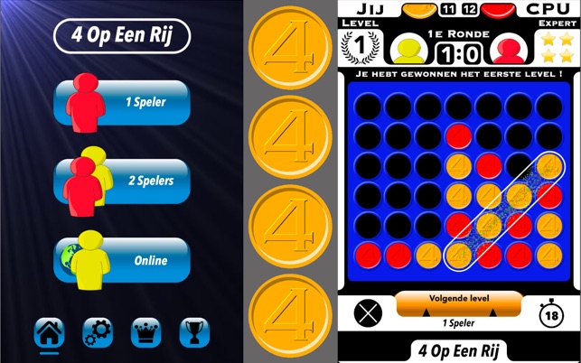 4 Op Een Rij Bordspel in de App Store