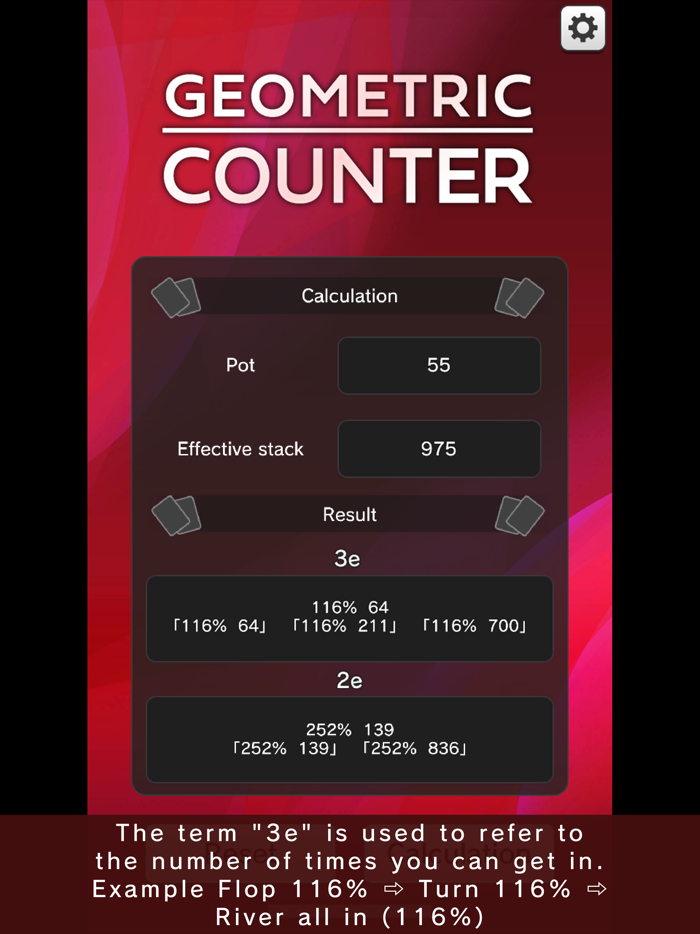 Poker GEOMETRIC COUNTER
