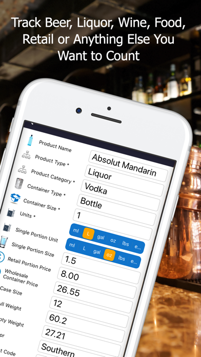 Bar Patrol Inventory App Screenshot