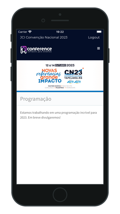 Convenção Nacional 2023 Screenshot