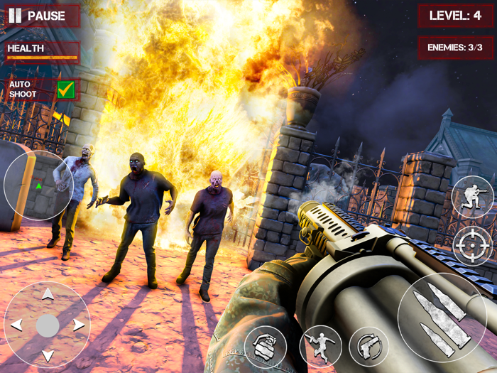 Zombie Graveyard Gun Shooting