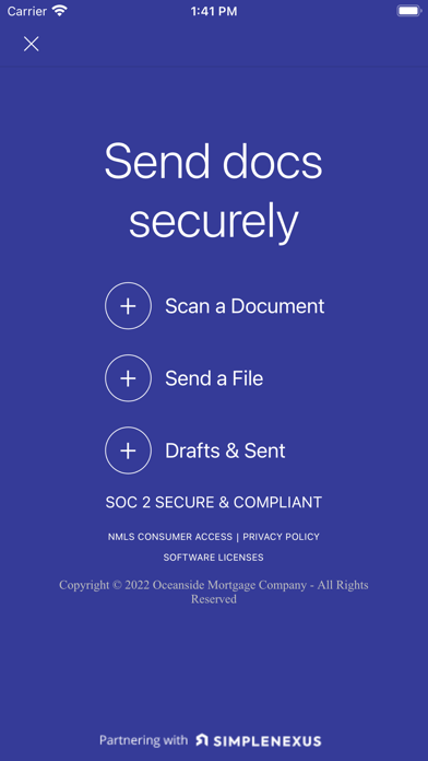 Oceanside Mortgage Company Screenshot