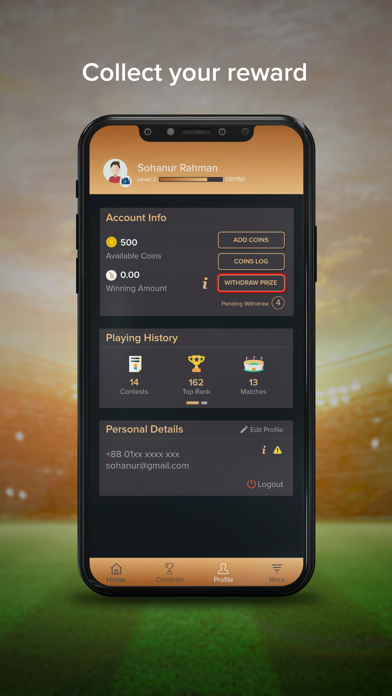 Game Plan - Make Fantasy Team Screenshot