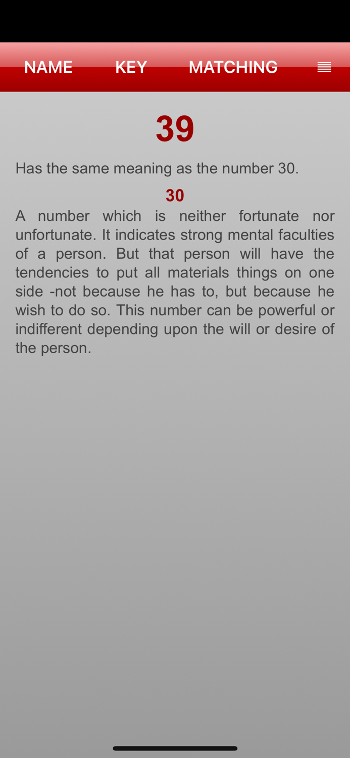 Numerology App