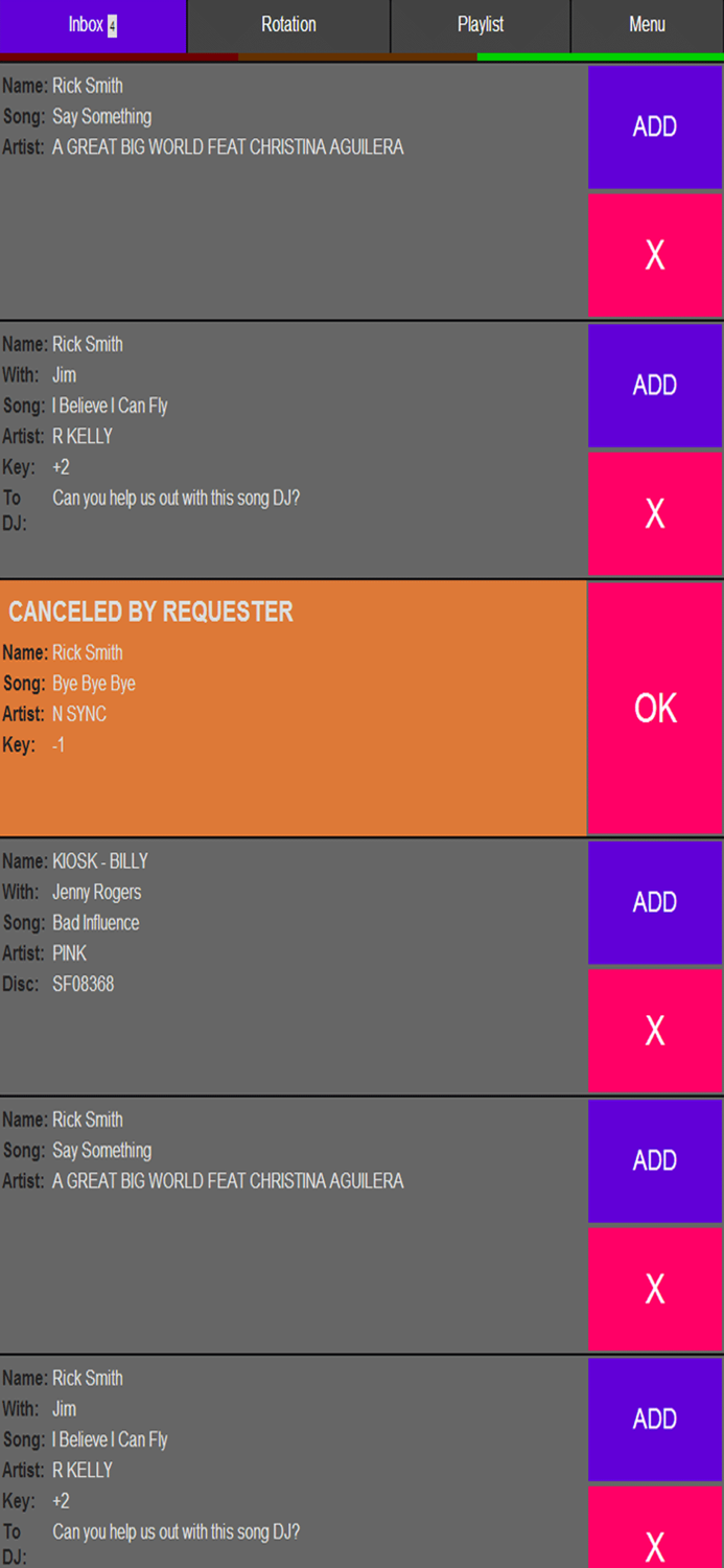 SongbookDB Requests Hoster